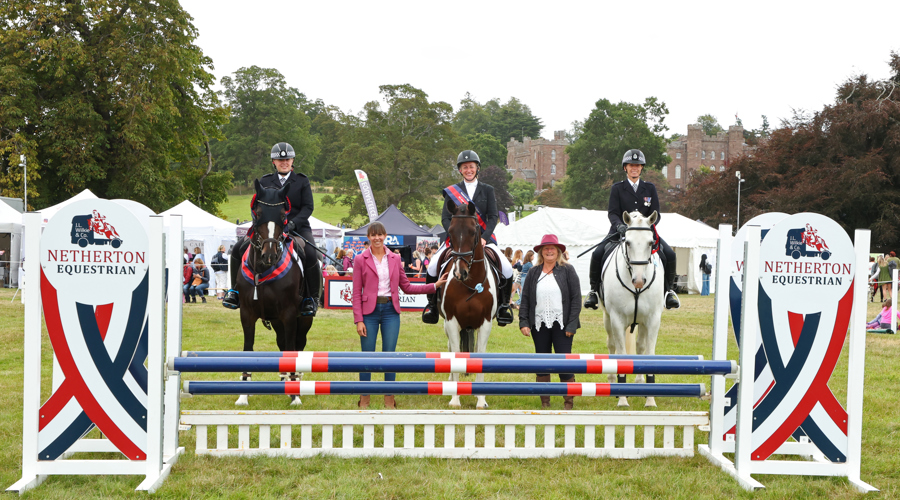 Netherton Equestrain Winner Josie Smith With Members of the Services Section