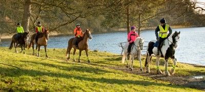 Parkway Riding Out at sunset