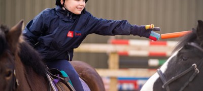 BHS Parbold Equestrian Centre child on pony